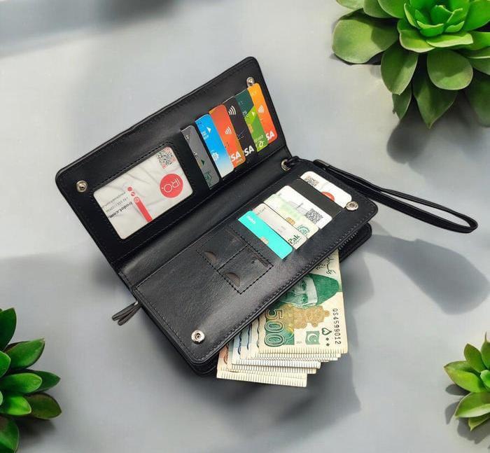 Unisex Leather Long Wallet | Classic Everyday Wallet